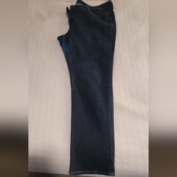 Women Plus size Slight Curve Blue Jeans - Picture 2 of 2